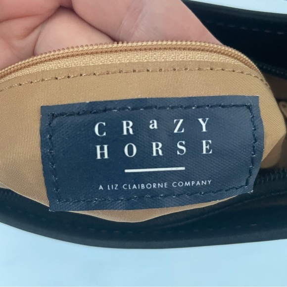 Crazy Horse x Liz Claiborne Fleur-de-lis Shoulder Bag- Black and Multicolored - Picture 6 of 11